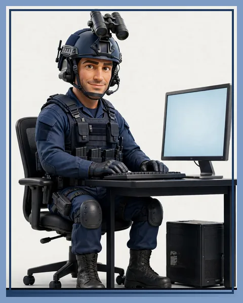 Portrait of Keyboard Warrior